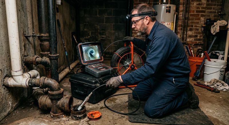 Drain Line Inspection in Charlotte, NC